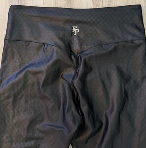 Flex‎ it Pink FIP Finish Line Checkered Leggings  Black Shimmer XXL